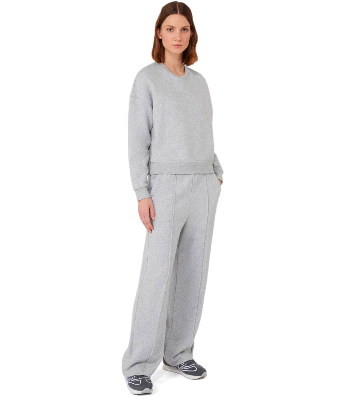 PANTALONE FOLK GRIGIO MÉLANGE MAX MARA WEEKEND