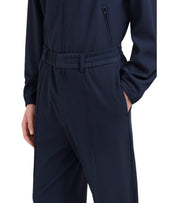 EMPORIO ARMANI BLUE RIBBED PANTS