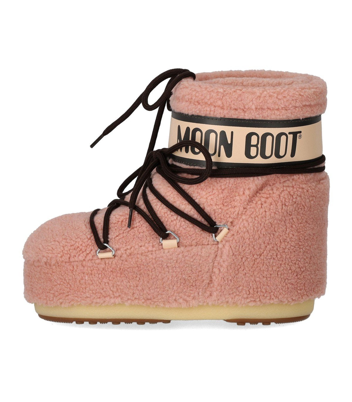 MOON BOOT ICON LOW FLEECE PINK SNOW BOOT