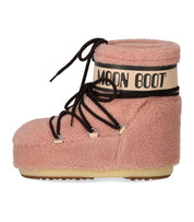 MOON BOOT ICON LOW FLEECE PINK SNOW BOOT