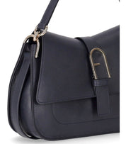 FURLA FLOW M NAVY HANDBAG