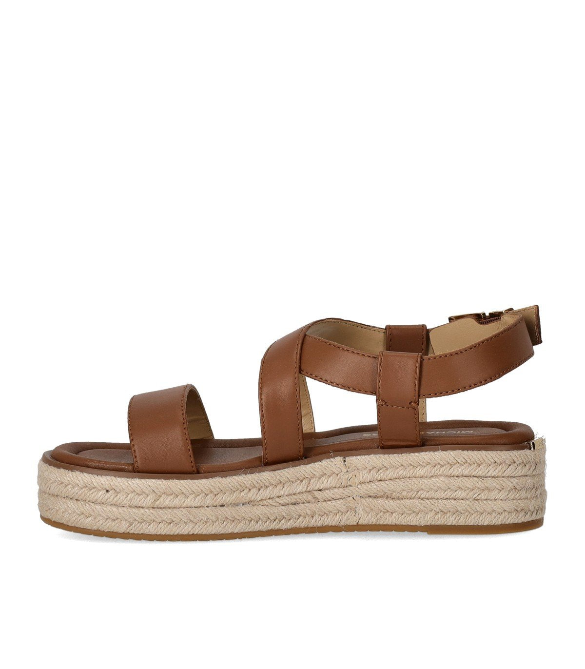 MICHAEL KORS LYNN BROWN PLATFORM SANDAL