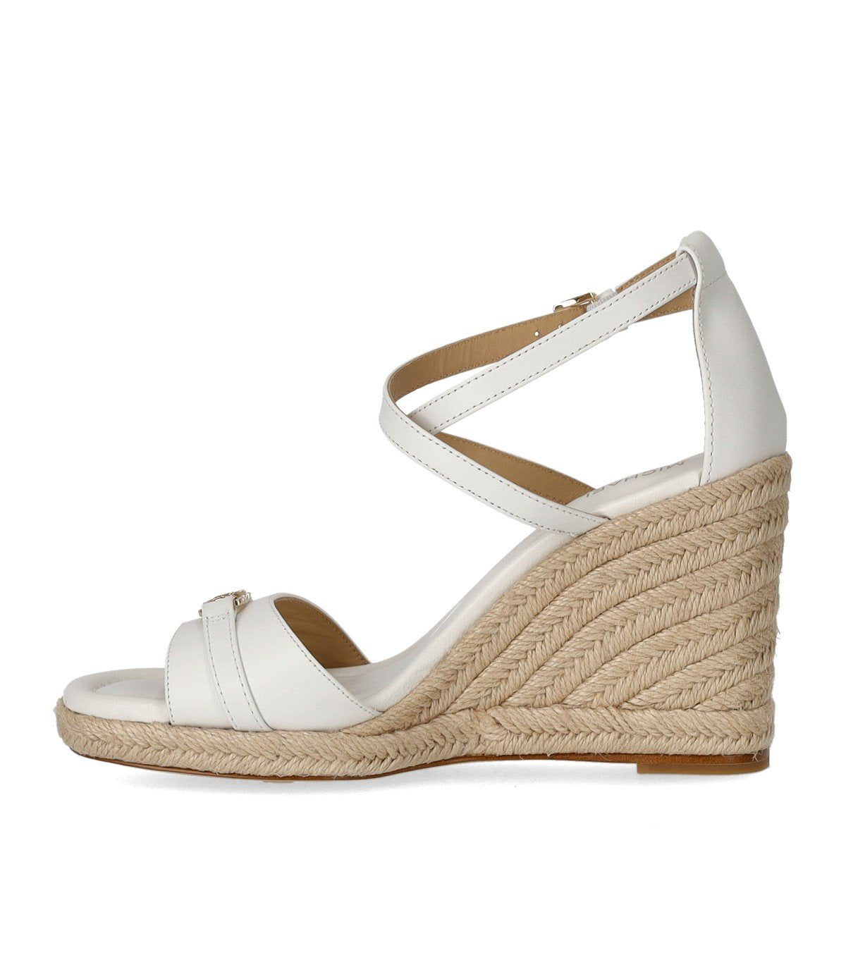 MICHAEL KORS MANDY WHITE WEDGE SANDAL