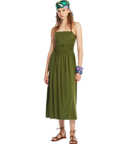 MAX MARA WEEKEND GHIA GREEN MIDI DRESS