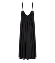 MAX MARA BEACHWEAR ROMEA BLACK LONG DRESS