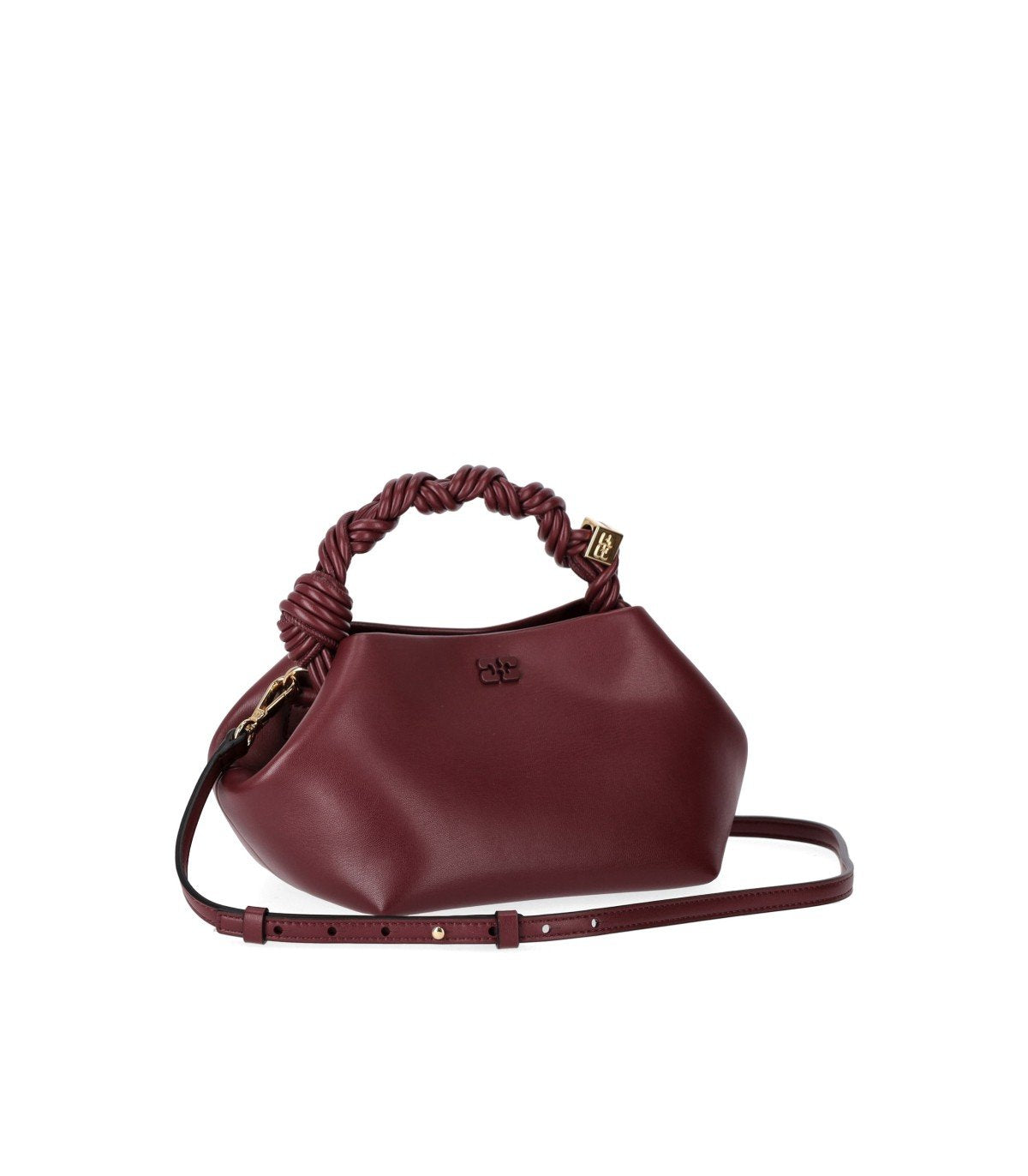 GANNI BOU BURGUNDY HANDBAG