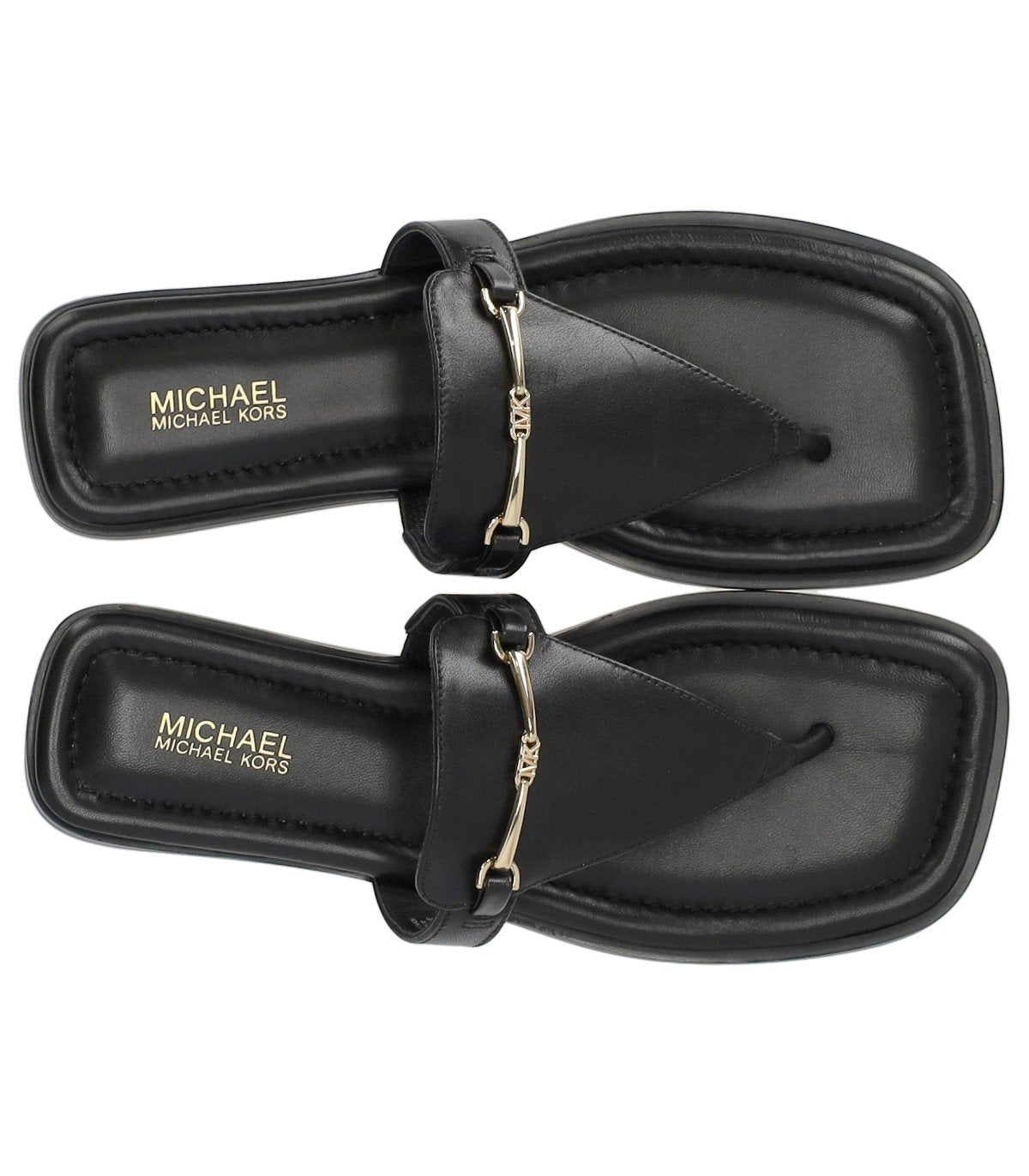 MICHAEL KORS LENA BLACK THONG SANDAL