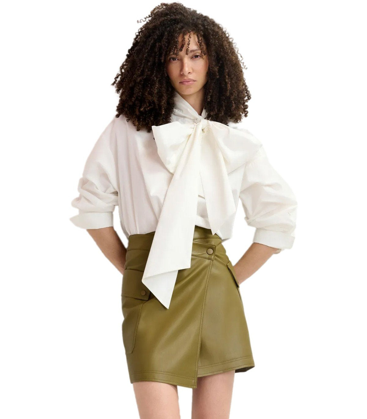 ESSENTIEL ANTWERP GRADUAL GREEN OLIVE SKIRT
