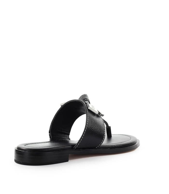 michael kors black flip flops