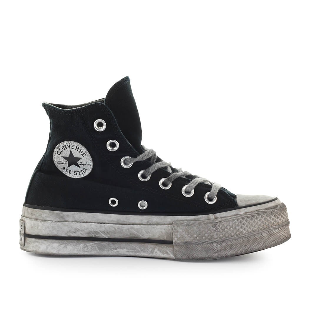 CONVERSE ALL STAR CHUCK TAYLOR SMOKED BLACK HIGH-TOP SNEAKER