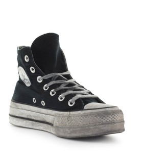 CONVERSE ALL STAR CHUCK TAYLOR SMOKED BLACK HIGH-TOP SNEAKER
