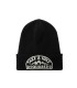 DSQUARED2 BLACK BEANIE WITH WHITE PATCH