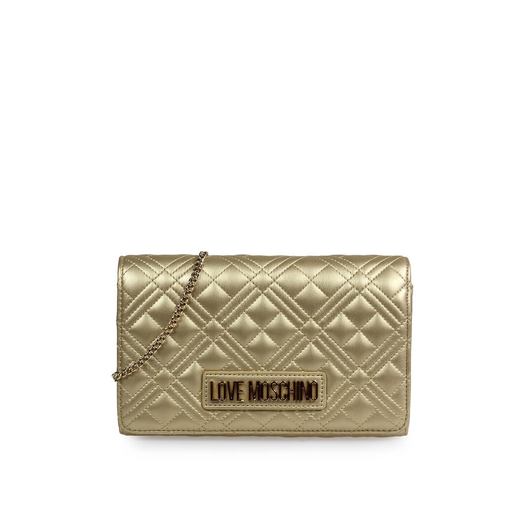 POCHETTE QUILTED NAPPA OR LOVE MOSCHINO