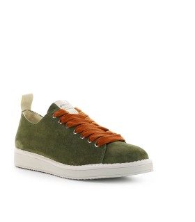 PÀNCHIC OLIVE GREEN RUST SUEDE SNEAKER