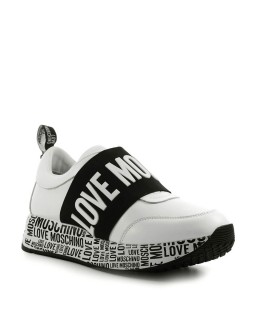 LOVE MOSCHINO WHITE SNEAKER WITH BAND