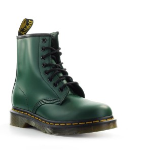 DR. MARTENS 1460 SMOOTH GREEN COMBAT BOOT
