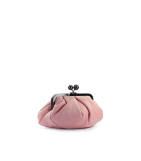 MAX MARA WEEKEND PASTICCINO PINK NAPPA LEATHER CLUTCH
