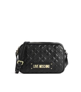 BORSA A TRACOLLA MEDIA QUILTED NERA LOVE MOSCHINO