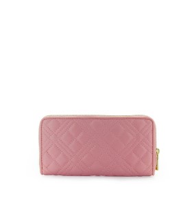 LOVE MOSCHINO QUILTED PINK LARGE WALLET