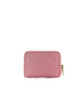 LOVE MOSCHINO QUILTED PINK SMALL WALLET