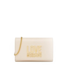 LOVE MOSCHINO BONDED IVORY CLUTCH