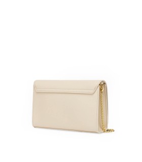 LOVE MOSCHINO BONDED IVORY CLUTCH