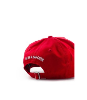 DSQUARED2 BE ICON RED WHITE BASEBALL CAP