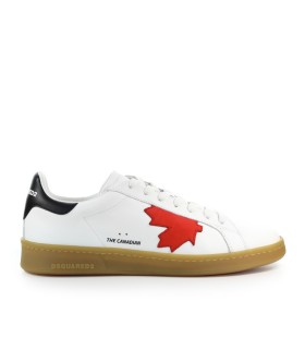 DSQUARED2 BOXER LEAF WHITE RED SNEAKER