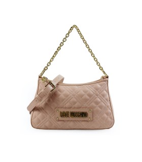 BORSA A SPALLA QUILTED NUDE LOVE MOSCHINO