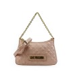 BORSA A SPALLA QUILTED NUDE LOVE MOSCHINO