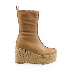 PALOMA BARCELÓ NAYLA LIGHT BROWN WEDGE BOOT