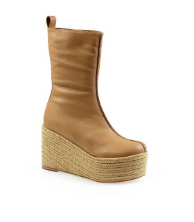 PALOMA BARCELÓ NAYLA LIGHT BROWN WEDGE BOOT