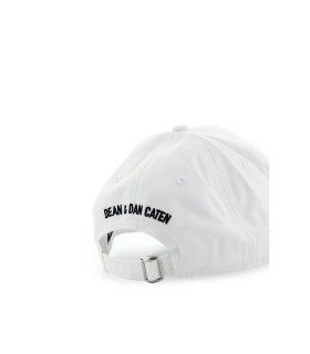 DSQUARED2 ICON WHITE BLACK BASEBALL CAP