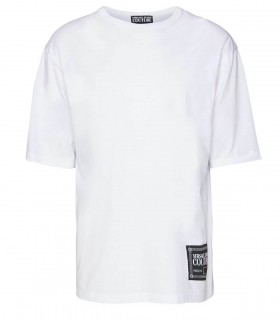 VERSACE JEANS COUTURE PIECE PATCH WHITE T-SHIRT