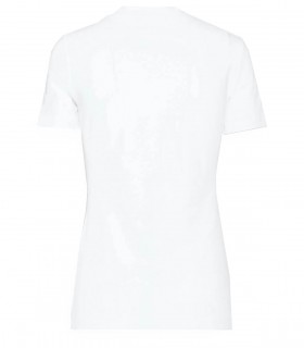 VERSACE JEANS COUTURE RUBBER LOGO WEISS T-SHIRT