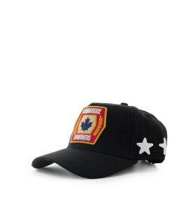 DSQUARED2 D2 BLACK BASEBALL CAP