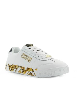 VERSACE JEANS COUTURE COURT WEISS GOLD SNEAKER