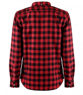 WOOLRICH TRADITIONAL FLANNEL RED BLACK SHIRT