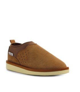 SUICOKE BROWN SLIP-ON WITH FUR