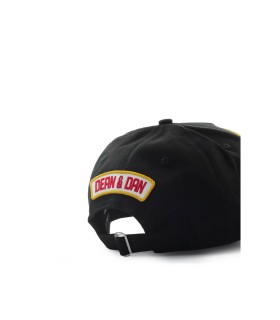DSQUARED2 DSQ2 BLACK BASEBALL CAP