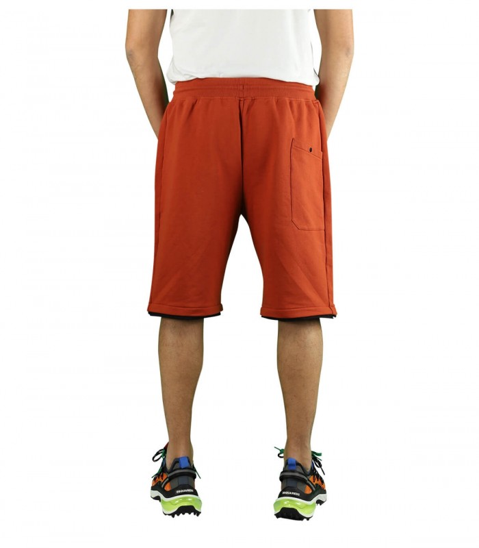 Cp Company Bermuda de algodón Pantalones Cortos Naranja