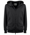 WOOLRICH SOFT SHELL BLACK HOODED JACKET
