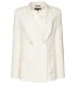 MAX MARA WEEKEND FERTILE IVORY DOUBLE-BREASTED SUIT JACKET