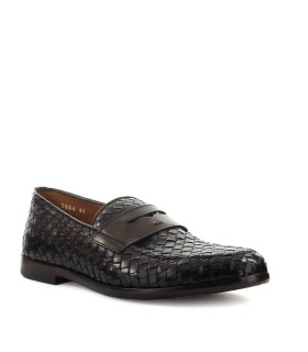 DOUCAL'S PENNY DARK BROWN WOVEN LOAFER