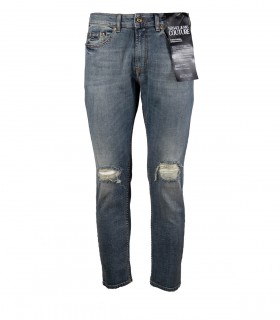 VERSACE JEANS COUTURE RIPPED SKINNY FIT JEANS