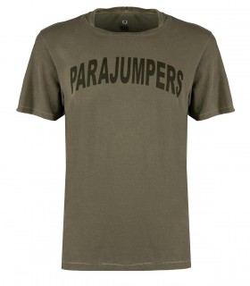 T-SHIRT TEE VERDE MILITARE PARAJUMPERS 