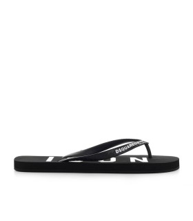 DSQUARED2 ICON ZWART SLIPPERS