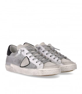 PHILIPPE MODEL PRSX WEISS SILABER SNEAKER