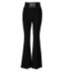 VERSACE JEANS COUTURE HEAVY BASIC BLACK FLARE PANTS