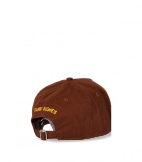 DSQUARED2 D2 PATCH BROWN BASEBALL CAP